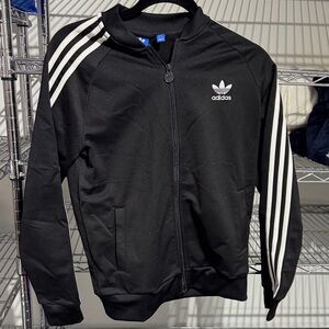 Adidas Black and Blue Label Jacket